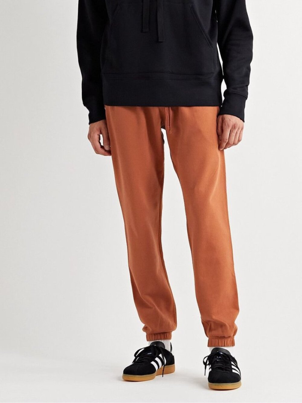 Reigning Champ • Made in Canada Tapered Cotton Jersey Sweatpants Rust Brown • XL